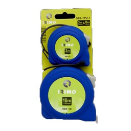 [37336] JEU DE METRE A RUBAN 2 PCS - 3MX16MM+10MX25MM