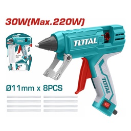 [37571] PISTOLET A COLLE + 8 COLLES - 220 W D11.2 MM