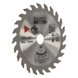 [37749] DISQUE A BOIS CIRCULAIRE D140 MM - D20 MM - 24 DENTS