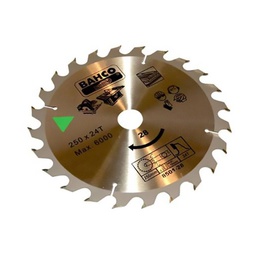 [37771] DISQUE A BOIS CIRCULAIRE D250 MM - D30 MM - 24 DENTS
