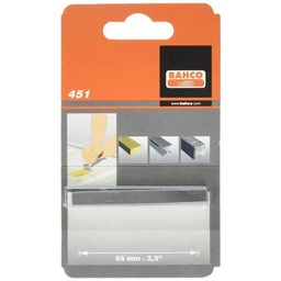 [110028] LAMES DE GRATTOIRS 451, ARGENT, 65 MM - 13X7.5X0.2CM