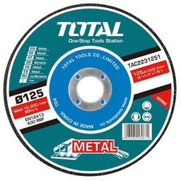 [39062] DISQUE A EBARBER METAL D125X6.0X22.2MM