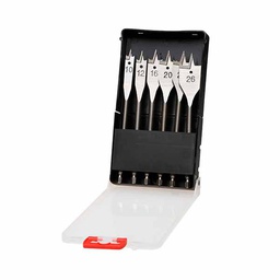 [39400] COFFRET MECHE A BOIS 6PCS C006V1186 10/12/16/20/22/26MM