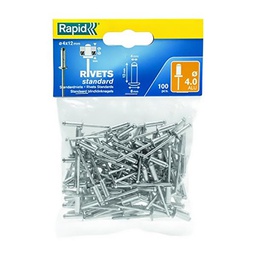 [39418] RIVET ALUMINIUM 4X12MM - BTE 100PCS