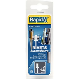 [39428] RIVET AUTOMOTIVE 04 COULEURS 4.8X16MM - BTE 32PCS
