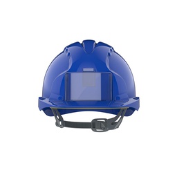 [310238] CASQUE DE CHANTIER BLEU AVEC  JUGULAIRE 2PTS