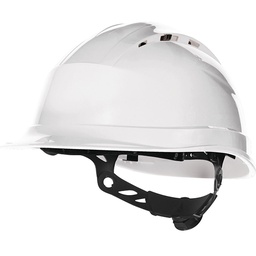[39617] CASQUE DE CHANTIER VENTILE A SERRAGE ROTOR QUARTZUP4 BLANC