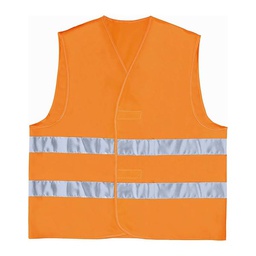 [39821] GILET DE CHANTIER HAUTE VISIBILITÉ ORANGE -TAILLE L
