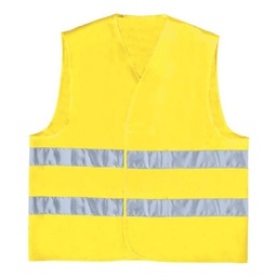 [39822] GILET DE CHANTIER HAUTE VISIBILITÉ JAUNE -TAILLE L