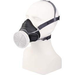 [39930] DEMI MASQUE RESPIRATOIRE EN CAOUTCHOUC 1FILTRE (SANS CARTOUCHE)