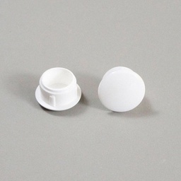 [51558] CAPUCHON PLASTIQUE BLANC - PAQUET DE 100 PCS
