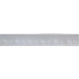 [50436] GORGE EN PVC 3950*25*25MM (OBLM) white silver line