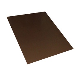 [50515] PLAQUE EN PLEXI MARRON 2X1MX3MM