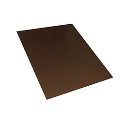 [50518] PLAQUE EN PLEXI MARRON 2X1MX5MM